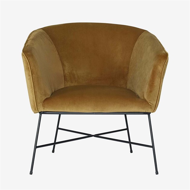 Fåtölj Skadinavien Guld